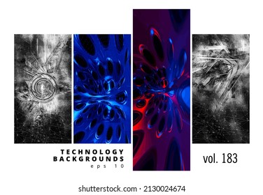 Futuristic technology style. Elegant background for business tech presentations, vector