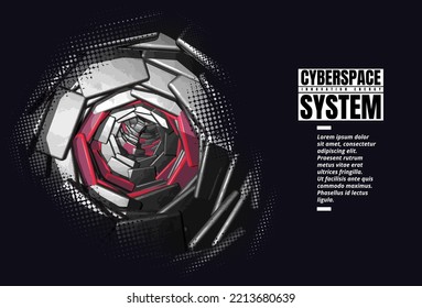 Estilo de tecnología futurista. Antecedentes elegantes para presentaciones de tecnología empresarial, vector