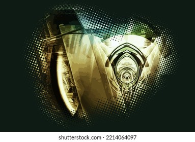 Futuristic technology style. Elegant background for business tech presentations.