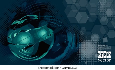 Estilo de tecnología futurista. Un entorno elegante para presentaciones de tecnología empresarial.