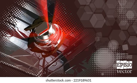 Futuristic technology style. Elegant background for business tech presentations.