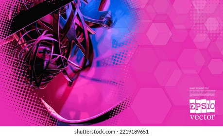 Futuristic technology style. Elegant background for business tech presentations.