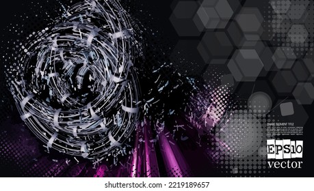 Futuristic technology style. Elegant background for business tech presentations.