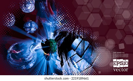 Futuristic technology style. Elegant background for business tech presentations.