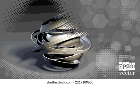 Futuristic technology style. Elegant background for business tech presentations.