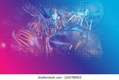 Futuristic technology style. Elegant background for business tech presentations