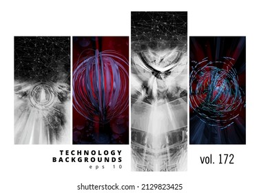Futuristic technology style. Elegant tech background banners or presentations, vector