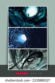 Futuristic technology style. Elegant tech background banners or presentations, vector