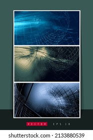 Futuristic technology style. Elegant tech background banners or presentations, vector