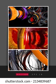 Futuristische Technologie-Stil. Elegante Tech-Hintergrundbanner oder Präsentationen, Vektorgrafik