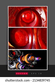 Futuristic technology style. Elegant tech background banners or presentations, vector