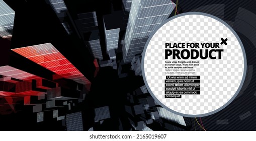 Futuristic technology style. Elegant tech background banners or presentations, vector