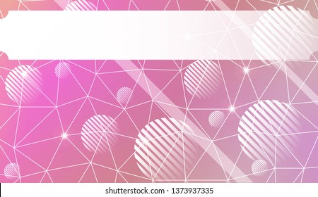 Futuristic Technology Style With Geometric Design, Shapes. Triangles, line, circle. For Business Presentation Wallpaper, Flyer, Cover. Vector Illustration with Color Gradient
