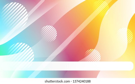 Futuristic Technology Style With Geometric Design, Shapes. For Flyer, Brochure, Booklet And Websites Design Vector Illustration with Color Gradient