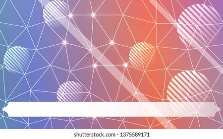 Futuristic Technology Style With Geometric Design, Shapes. Triangles, line, circle. For Business Presentation Wallpaper, Flyer, Cover. Vector Illustration with Color Gradient
