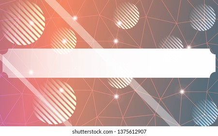 Futuristic Technology Style With Geometric Design, Shapes. Triangles, line, circle. For Business Presentation Wallpaper, Flyer, Cover. Vector Illustration with Color Gradient