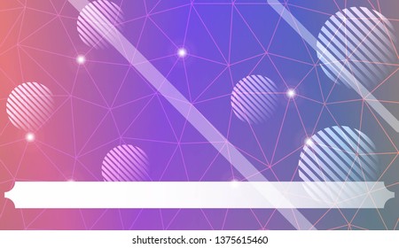 Futuristic Technology Style With Geometric Design, Shapes. Triangles, line, circle. For Business Presentation Wallpaper, Flyer, Cover. Vector Illustration with Color Gradient