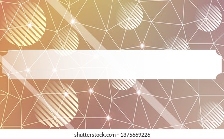Futuristic Technology Style With Geometric Design, Shapes. Triangles, line, circle. For Business Presentation Wallpaper, Flyer, Cover. Vector Illustration with Color Gradient