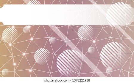Futuristic Technology Style With Geometric Design, Shapes. Triangles, line, circle. For Business Presentation Wallpaper, Flyer, Cover. Vector Illustration with Color Gradient