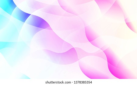 Futuristic Technology Style With Geometric Design, Shapes. Blurred Gradient Texture Background. For Ad, Presentation, Card. Vector Illustration