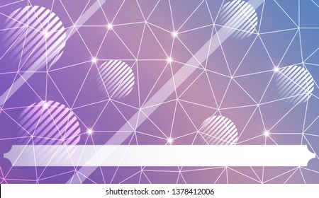 Futuristic Technology Style With Geometric Design, Shapes. Triangles, line, circle. For Business Presentation Wallpaper, Flyer, Cover. Vector Illustration with Color Gradient