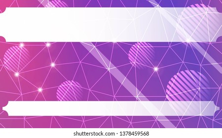 Futuristic Technology Style With Geometric Design, Shapes. Triangles, line, circle. For Business Presentation Wallpaper, Flyer, Cover. Vector Illustration with Color Gradient