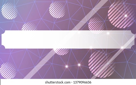 Futuristic Technology Style With Geometric Design, Shapes. Triangles, line, circle. For Business Presentation Wallpaper, Flyer, Cover. Vector Illustration with Color Gradient