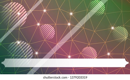 Futuristic Technology Style With Geometric Design, Shapes. Triangles, line, circle. For Business Presentation Wallpaper, Flyer, Cover. Vector Illustration with Color Gradient