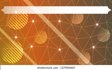 Futuristic Technology Style With Geometric Design, Shapes. Triangles, line, circle. For Business Presentation Wallpaper, Flyer, Cover. Vector Illustration with Color Gradient