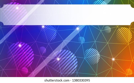 Futuristic Technology Style With Geometric Design, Shapes. Triangles, line, circle. For Business Presentation Wallpaper, Flyer, Cover. Vector Illustration with Color Gradient