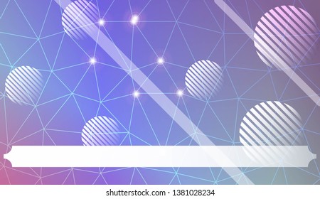 Futuristic Technology Style With Geometric Design, Shapes. Triangles, line, circle. For Business Presentation Wallpaper, Flyer, Cover. Vector Illustration with Color Gradient