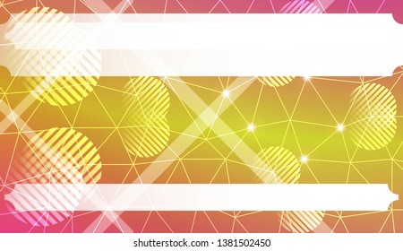 Futuristic Technology Style With Geometric Design, Shapes. Triangles, line, circle. For Business Presentation Wallpaper, Flyer, Cover. Vector Illustration with Color Gradient