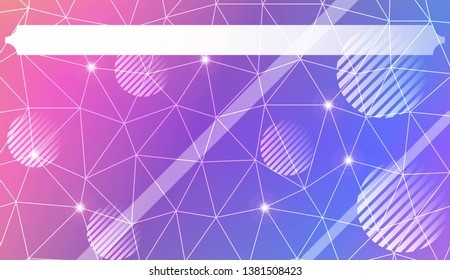 Futuristic Technology Style With Geometric Design, Shapes. Triangles, line, circle. For Business Presentation Wallpaper, Flyer, Cover. Vector Illustration with Color Gradient