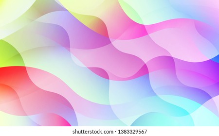 Futuristic Technology Style With Geometric Design, Shapes. Blurred Gradient Texture Background. For Ad, Presentation, Card. Vector Illustration