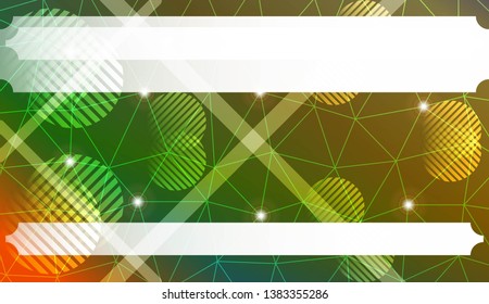 Futuristic Technology Style With Geometric Design, Shapes. Triangles, line, circle. For Business Presentation Wallpaper, Flyer, Cover. Vector Illustration with Color Gradient
