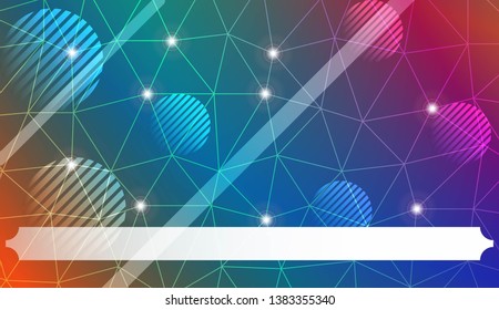 Futuristic Technology Style With Geometric Design, Shapes. Triangles, line, circle. For Business Presentation Wallpaper, Flyer, Cover. Vector Illustration with Color Gradient