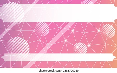 Futuristic Technology Style With Geometric Design, Shapes. Triangles, line, circle. For Business Presentation Wallpaper, Flyer, Cover. Vector Illustration with Color Gradient