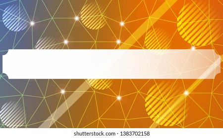 Futuristic Technology Style With Geometric Design, Shapes. Triangles, line, circle. For Business Presentation Wallpaper, Flyer, Cover. Vector Illustration with Color Gradient