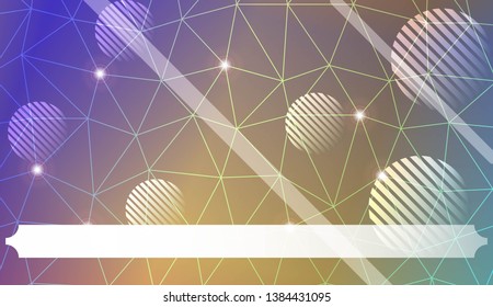 Futuristic Technology Style With Geometric Design, Shapes. Triangles, line, circle. For Business Presentation Wallpaper, Flyer, Cover. Vector Illustration with Color Gradient