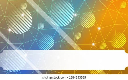 Futuristic Technology Style With Geometric Design, Shapes. Triangles, line, circle. For Business Presentation Wallpaper, Flyer, Cover. Vector Illustration with Color Gradient