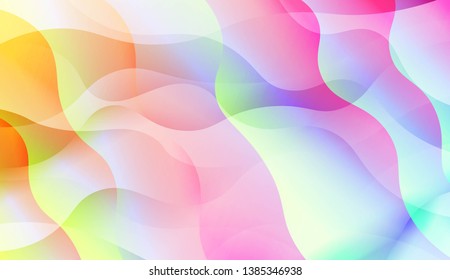 Futuristic Technology Style With Geometric Design, Shapes. Blurred Gradient Texture Background. For Ad, Presentation, Card. Vector Illustration