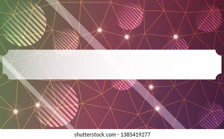 Futuristic Technology Style With Geometric Design, Shapes. Triangles, line, circle. For Business Presentation Wallpaper, Flyer, Cover. Vector Illustration with Color Gradient