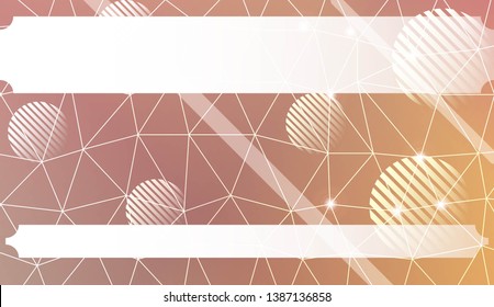 Futuristic Technology Style With Geometric Design, Shapes. Triangles, line, circle. For Business Presentation Wallpaper, Flyer, Cover. Vector Illustration with Color Gradient