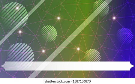 Futuristic Technology Style With Geometric Design, Shapes. Triangles, line, circle. For Business Presentation Wallpaper, Flyer, Cover. Vector Illustration with Color Gradient