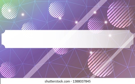 Futuristic Technology Style With Geometric Design, Shapes. Triangles, line, circle. For Business Presentation Wallpaper, Flyer, Cover. Vector Illustration with Color Gradient