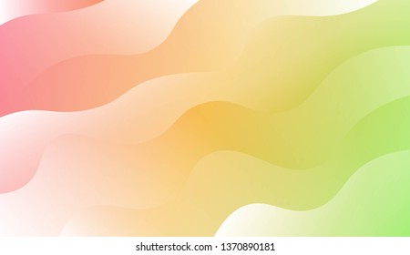 Futuristic Technology Style With Wave Design, Shapes. For Flyer, Brochure, Booklet And Websites Design Vector Illustration with Color Gradient