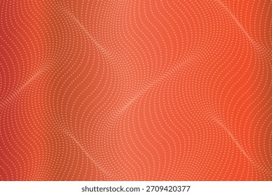 Ilustración vectorial de Tecnología futurista con líneas punteadas curvas y gradiente