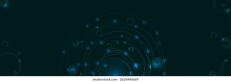 Futuristic technology visualization, digital art element, modern graphic for tech presentations, immersive web design. Copy space