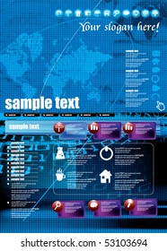Futuristic technology website