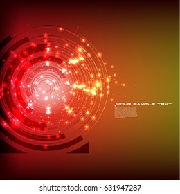 Futuristic Technology Wheels Background